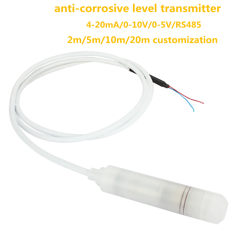 4-20mA 0-10V output anti-corrosive Level Sensor Transmitter Level Sensor Fuel Water Oil