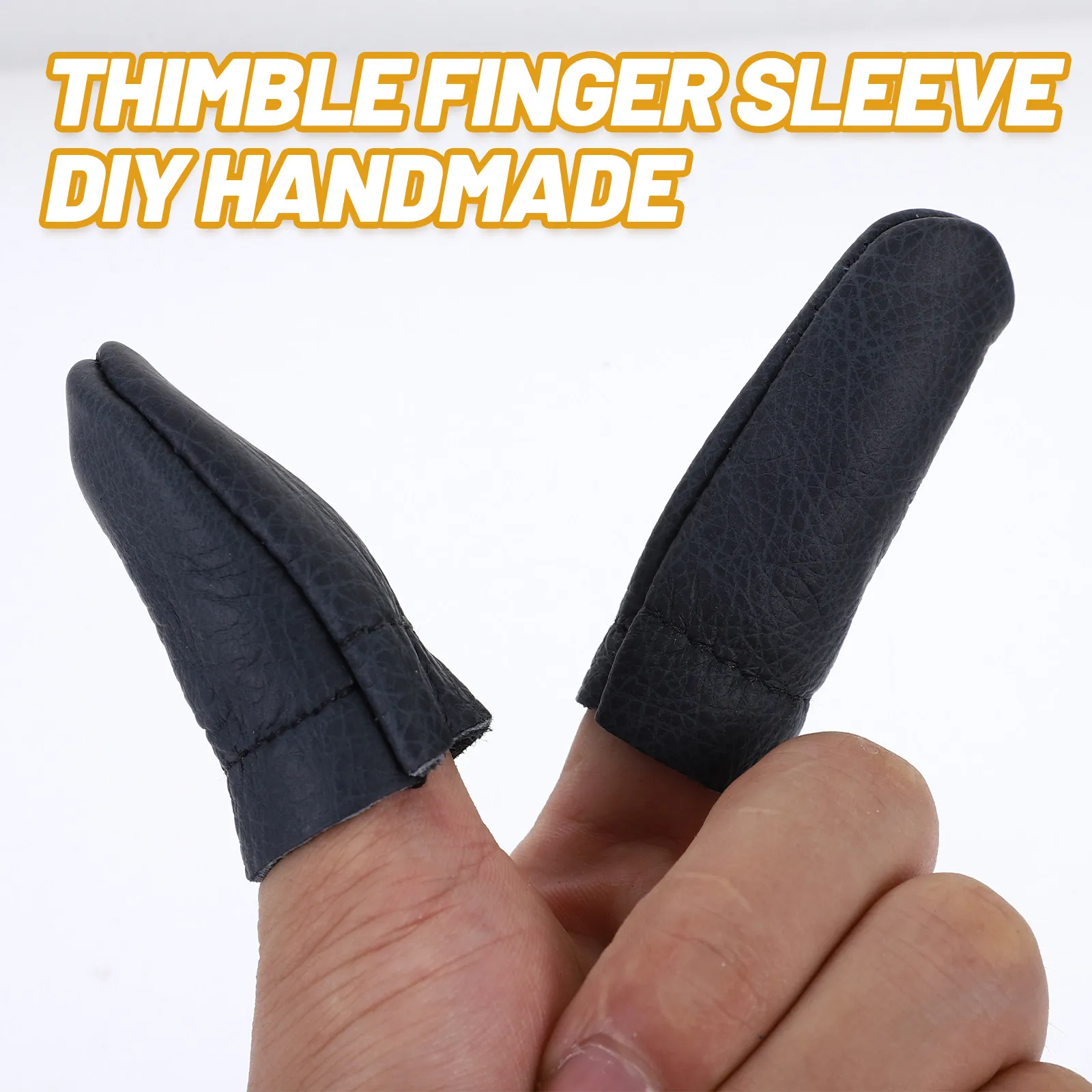 10개 손가락 보호대 팀블 PU 손가락 보호대 니들 펠팅 바느질 DIY 공예 용품 퀼팅 팀블