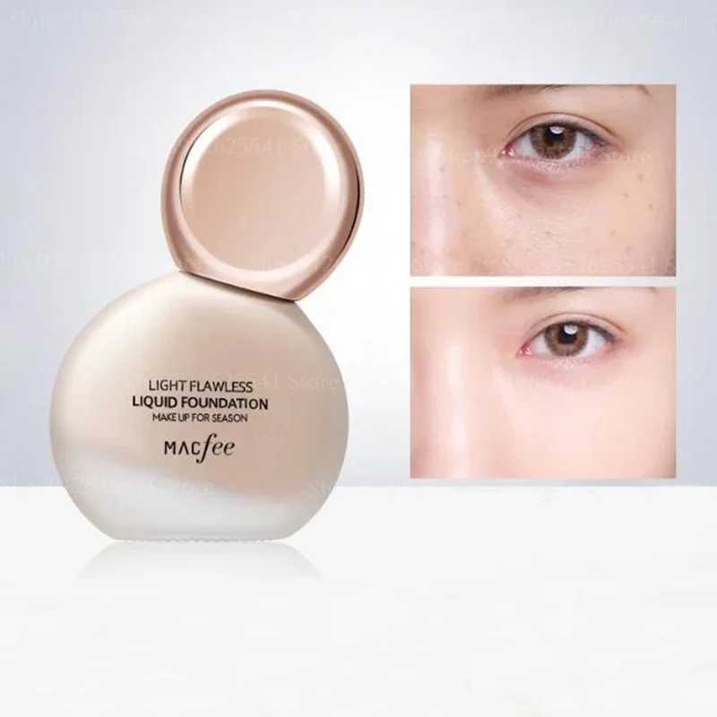 30ml Flawless Base Concealer Foundation Small Light Bulb Concealer Liquid for Perfect Cover-up of Blemishes, Acne Scars, Pores 4