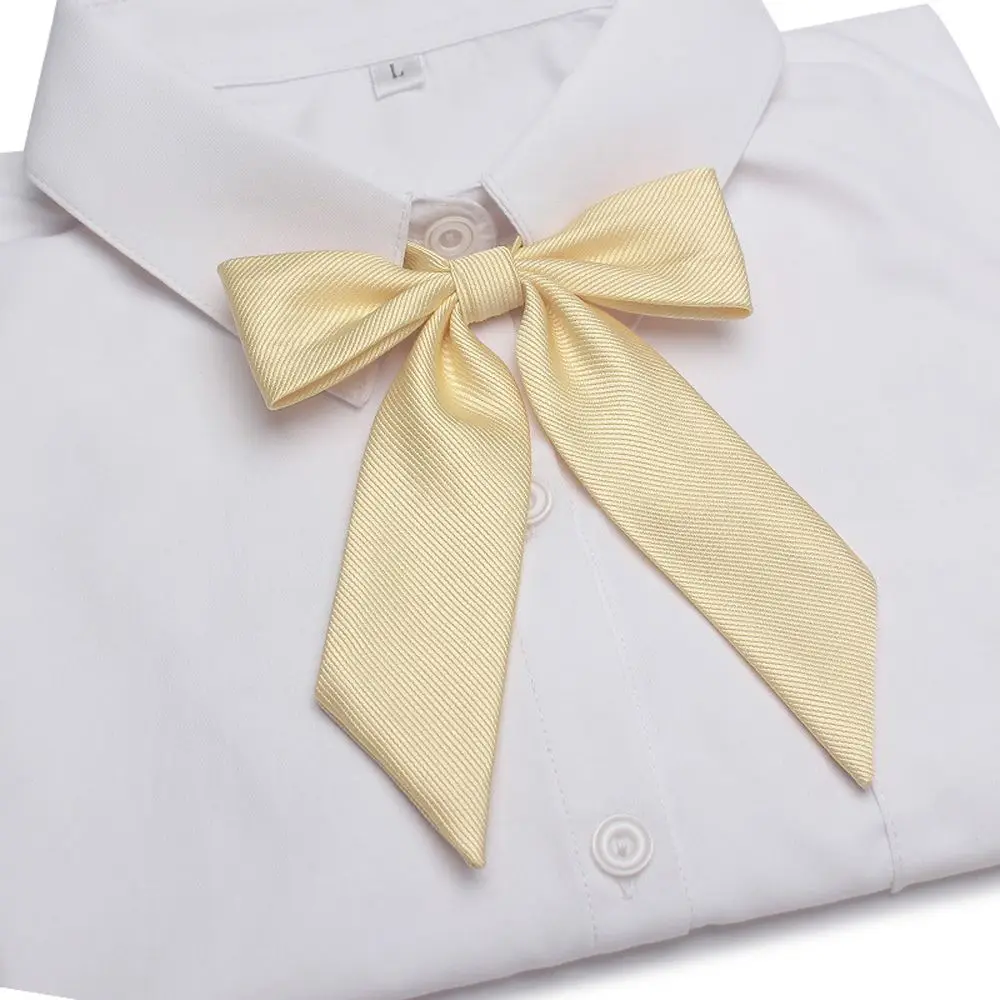 

Solid Temperament JK School Uniform Butterfly Twill Weave Necktie Women Bow Tie Students Bow Tie Korean Style Cravat