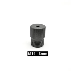 Woodworking Steel Drill Sleeve: 2 - 10mm Adjustable Guide Bushing for Precision Doweling and Pocket Hole Jig Drilling (M14x 3mm)