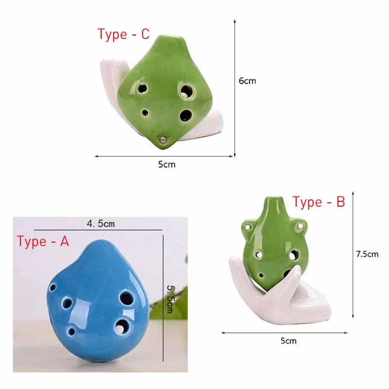 1 PCs Small Flute Color Ocarina 6 Holes Musical Instruments for Children Soprano Kids Toys Woodwind Sports musical instruments