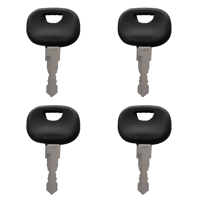 4Pcs Ignition Key 10221073 606 Compatible with John Deere Crawler Loader 950C 1050C 605C 655C 755C Compatible with Liebherr