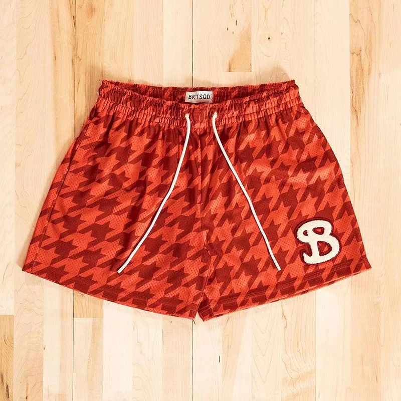 2025 BKTSQD NEW Summer Mesh Basketball Shorts Men Quick Drying Loose Sports shorts Casual men/women fashion seaside beach shorts 5