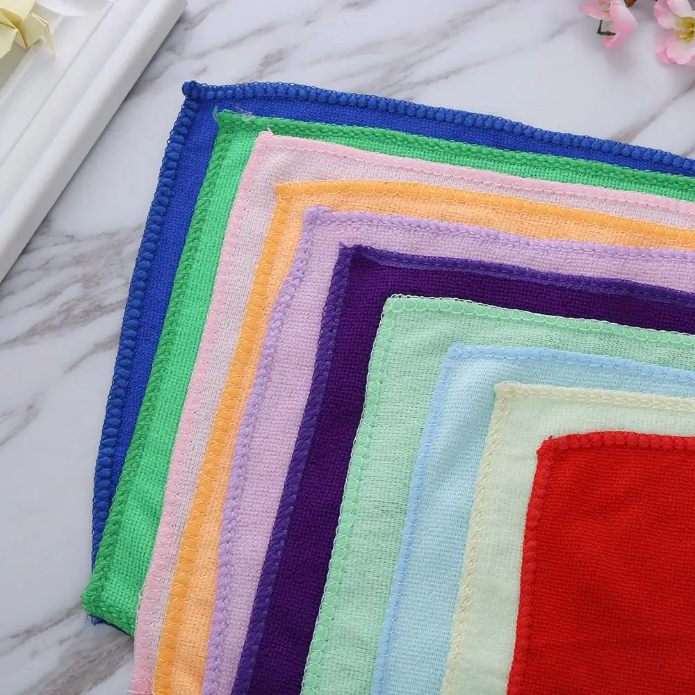 5/10PCs Ultra Soft Microfiber Towel Car Washing Cloth for Car Polish& Wax Care Styling Cleaning Microfibre 25*25cm
