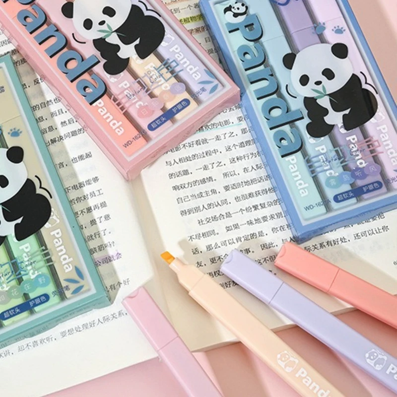 4 Pcs Highlighters Set Chisel Tip Highlighter Markers Highlighter Pen Bible Marker Pen Office School Supplies F19E