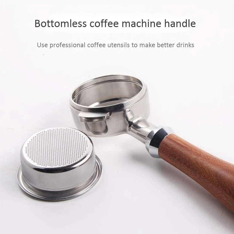 

2Pcs 58MM Stainless Steel Coffee Machine Bottomless Portafilter For Nuova Coffee Machine Professional Accessory