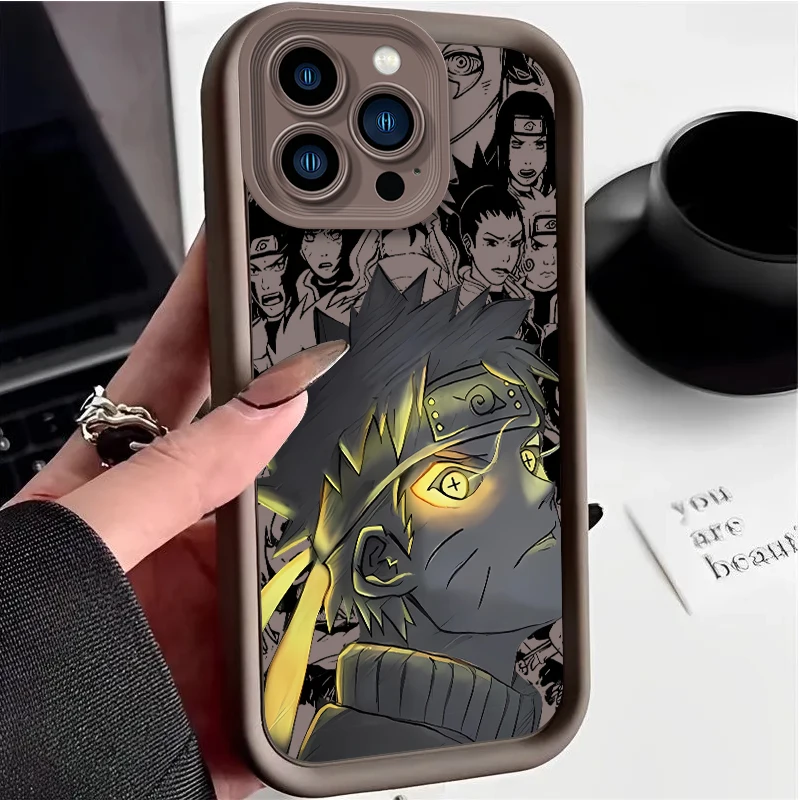 thumbnail image 1 of Funda de teléfono suave de Anime n-naruto para iPhone, 15, 14, 13, 12, 11 Pro Max, XS, X, XR, 8, 7, 6S, 6 Plus, SE, 2020, silicona líquida, a prueba de golpes, 1 of 5