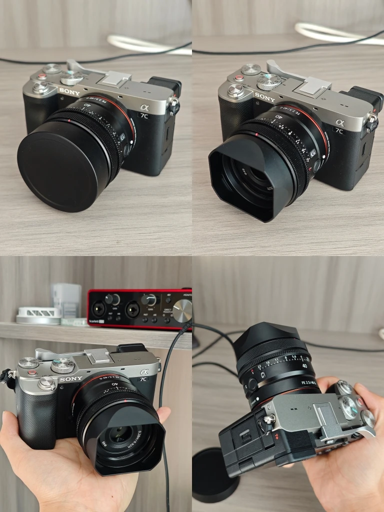 fit for Sony FE 40mm F2.5 G FE 50mm F2.5 G FE 24mm F2.8 G Metal