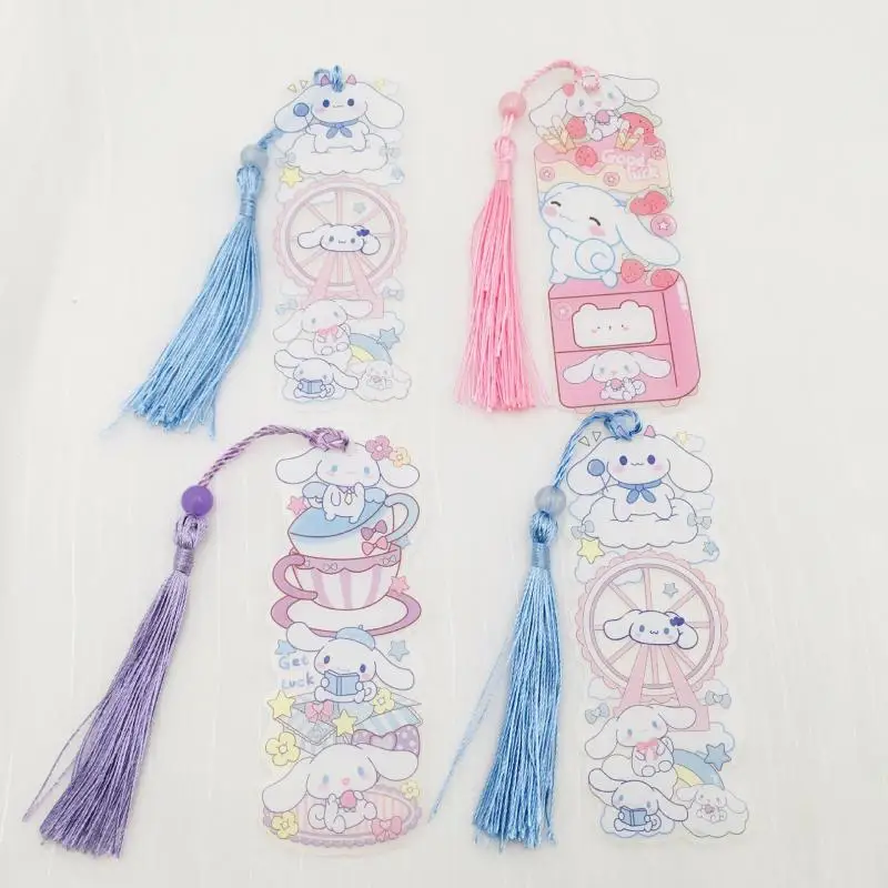 

Sanrio Cinnamoroll Kuromi Tassel Bookmark My Melody Pom Pom Purin Cartoon Shape Pp Bookmark Student Bookends Anime Peripheral