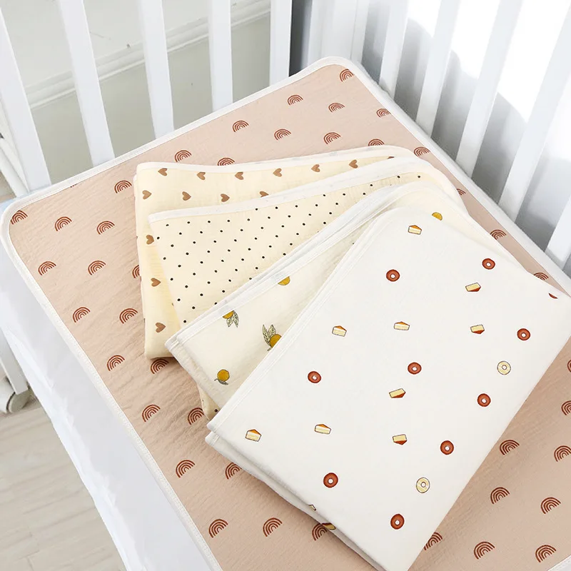 

70X50cm Cotton Baby Changing Mat Waterproof Diapers for Newborn Changing Pad Mattress Cover Infant Bedding Toilet Training