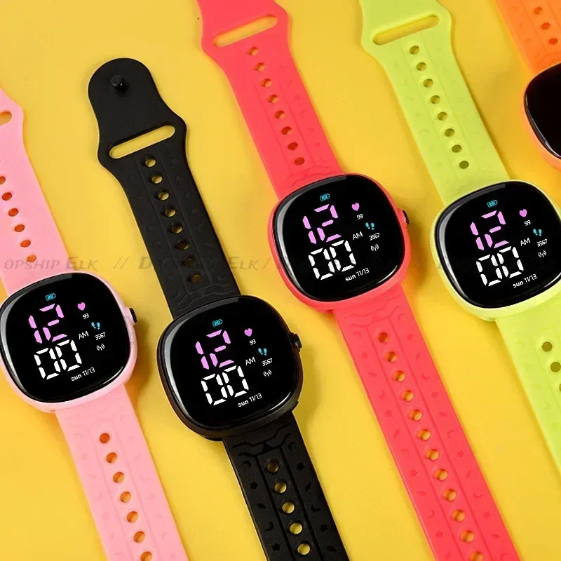 Sports Waterproof Student Watch Children's LED Digital Watch Wrist kids Outdoor Silicone Strap Electronic Watches relógio 6
