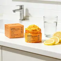 EELHOE Gommage au Curcuma Éclaircissant pour la Peau, Produits Nettoyants Corps Entier, Éliminateur de Peaux Mortes, Gommage Exfoliant Lissant au Sel Marin 5