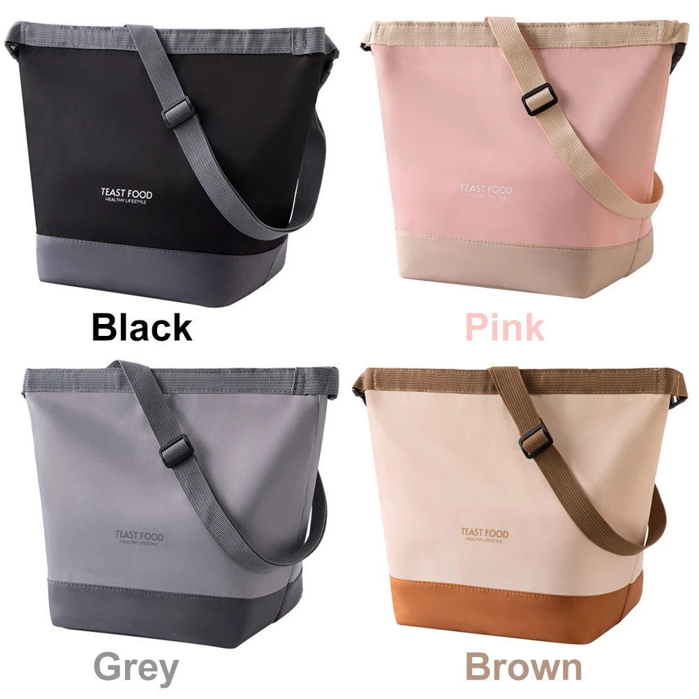 Lunch bag lunch cooler bag Foldable Lunch Bag Aluminum Foil Portable Bento Bag Waterproof Thermal Lunchbox Large Capacity Outdoor Travel Work