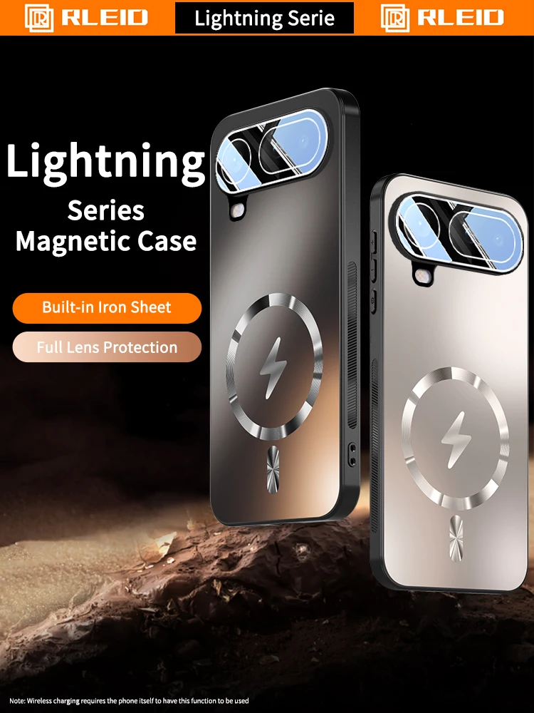Premium Magnetic Charging Shockproof Air Case with Full Lens Protection