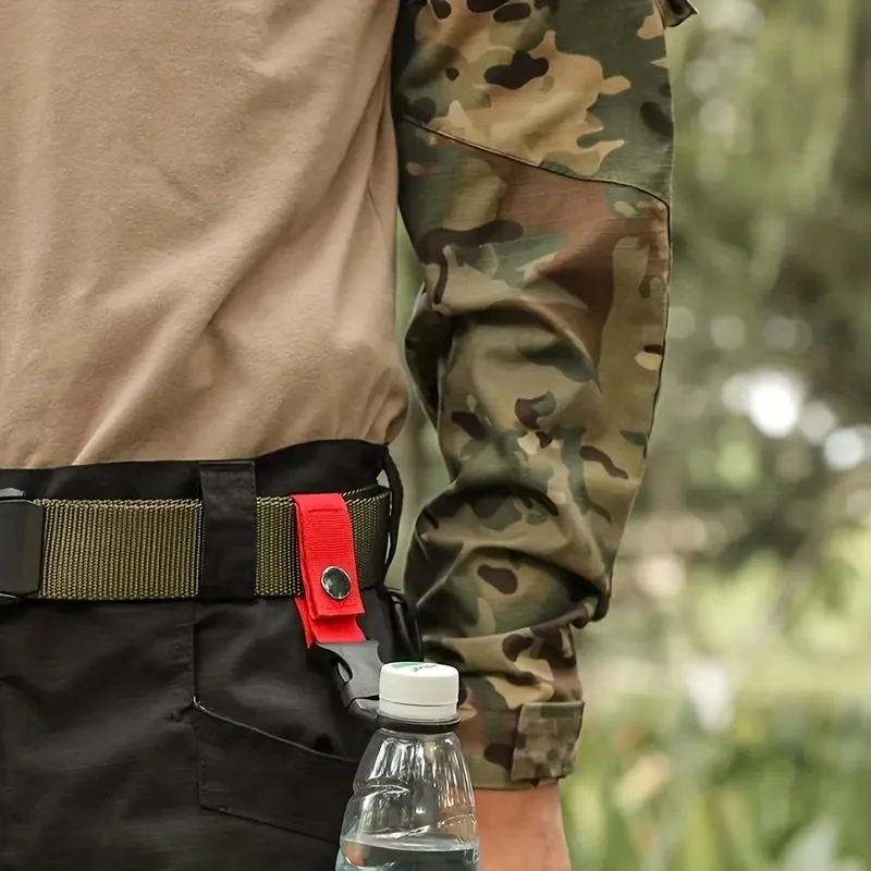 Portable Water Bottle Holder Hiking Bottle Hanging Buckle Nylon Plastic Outdoor Camping Traveling Backpack Carrier Belt