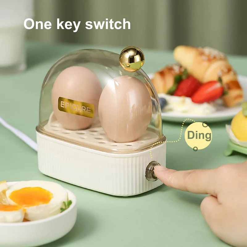 Mini Breakfast Egg Cooker & Single Layer Egg Steamer Kitchen Appliance With  Electric Plug For Home Use