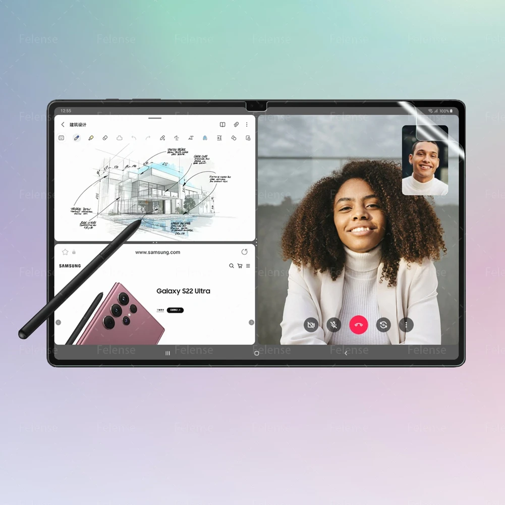 Per Samsung Galaxy Tab S7 Plus S8 Plus S7 Fe S7 + S8 + Nuove Pellicole Protettive Per Schermo Per Scrittura A Mano In Carta Opaca Per Animali Domestic