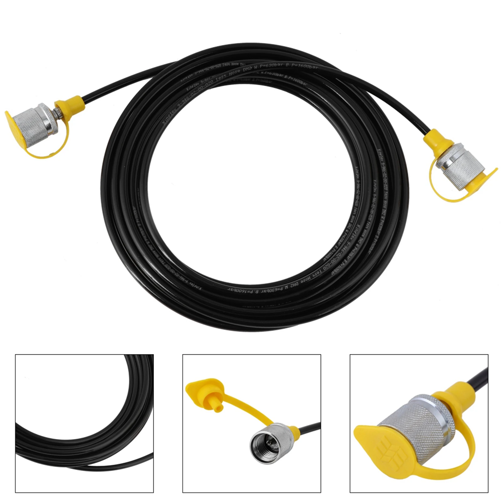 64MPa Hydraulic Pressure Test Hose 5.0M/16.4FT-Female Liquid brass hose barb valve,brass pipe fitting,brass hose barb adapter,hose barb fitting