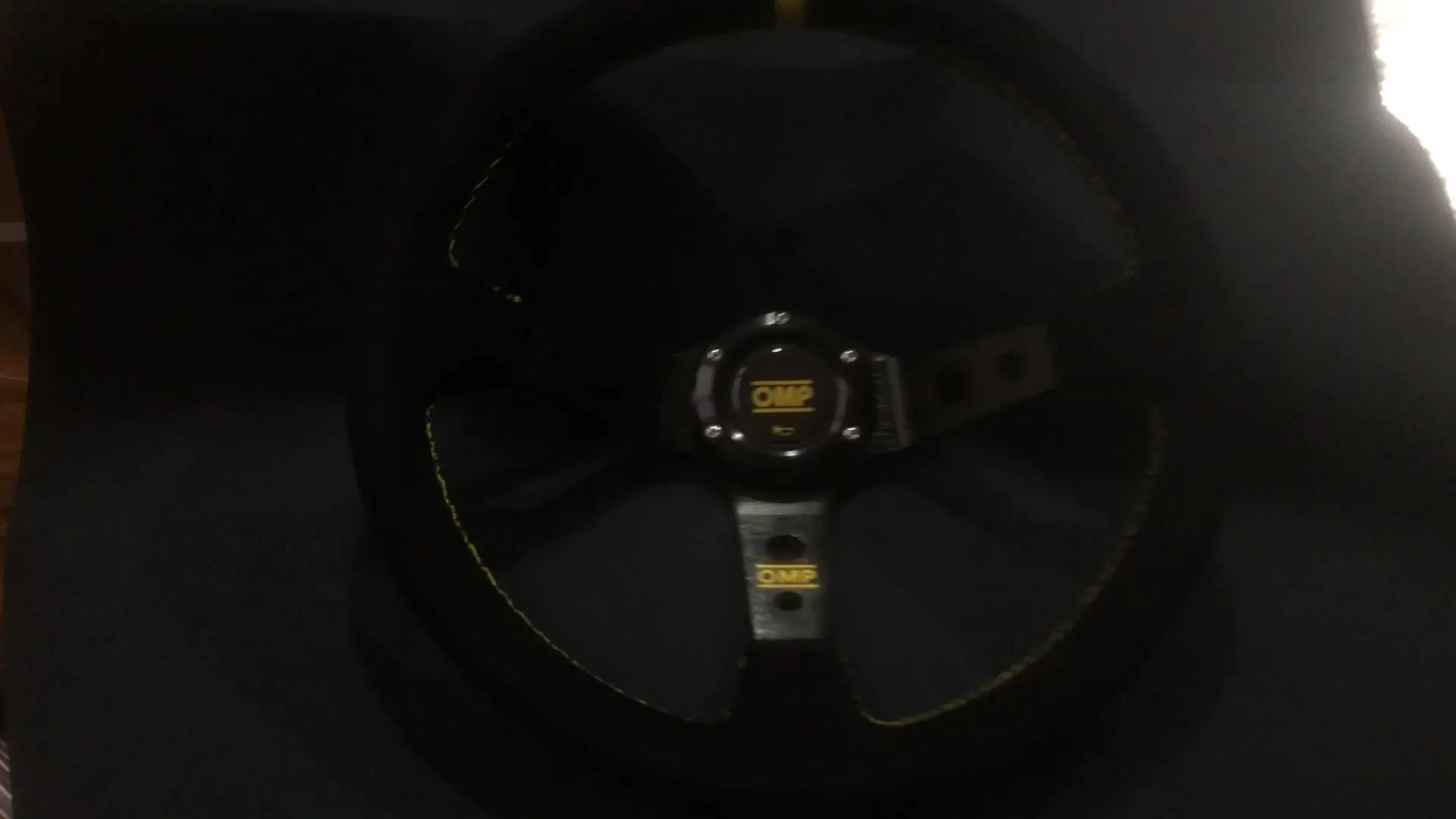 Drift 14-дюймовый универсальный руль OMP для автомобиля JDM Racing Game Замшевый кожаный