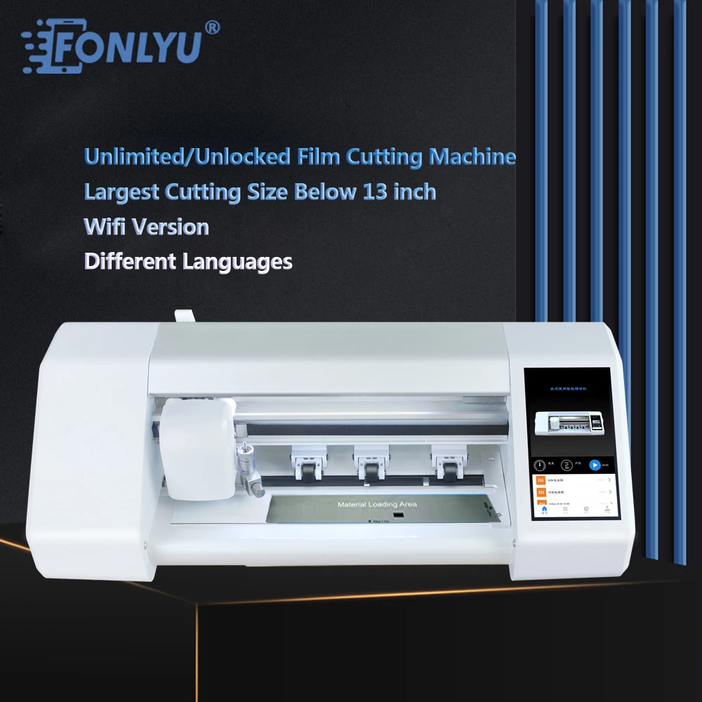 

FONLYU X8 Max Unlimited Hydrogel Film Cutting Machine Cortadora Screen Protector Cutter Hydrolic Sheet Movie Plotter For Devia