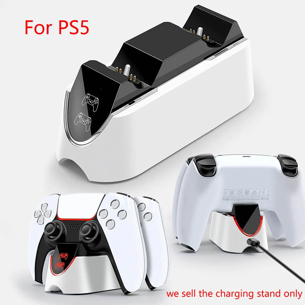 Caricabatterie Per Controller Ps5 Dock Station Di Ricarica Rapida Con Indicatore Led Per Sony Playstation5 Joystick Gamepad