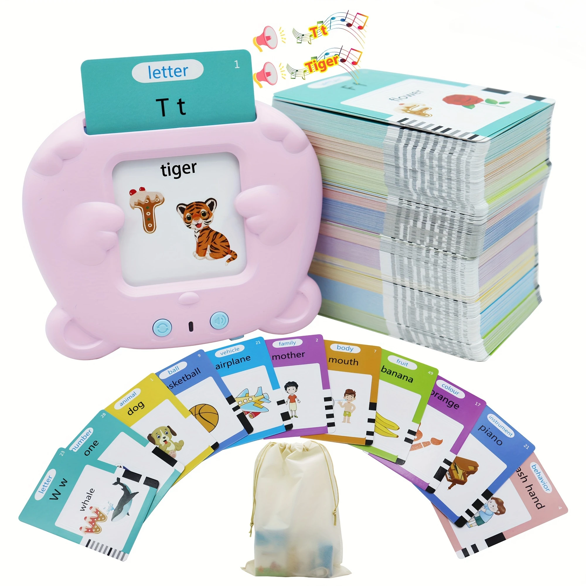 Educational Learning Toy Alphabet Educational Toys 510 Words Alphabet Talking Flash Cards