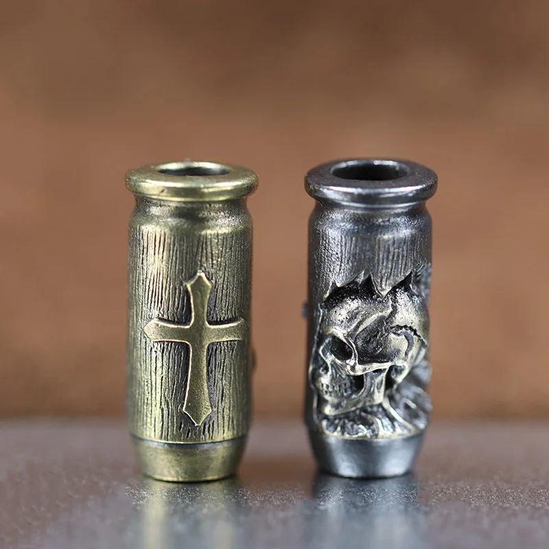 

Череп крест пуля латунный нож бусины EDC DIY Паракорд плетеные браслеты шнурок подвески аксессуары уличный Инструмент Подвески Декор