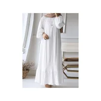 Robe Maxi à Manches sulfpour Femme, Caftan Éducatif, Abaya à la Mode, Eid Mulism, Turquie 4