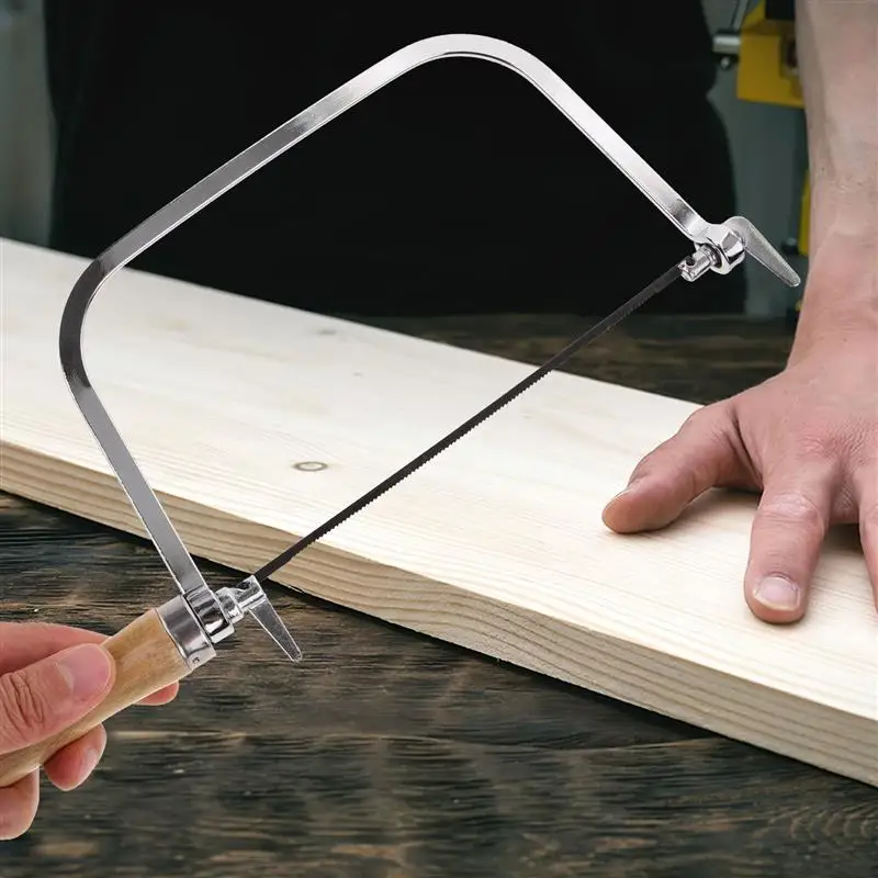 7 Inch Wooden Handle Carving Saw Precision Scroll Saw For Durable Coping Hand Tools Mini Bow Labor Saving Hand Wood