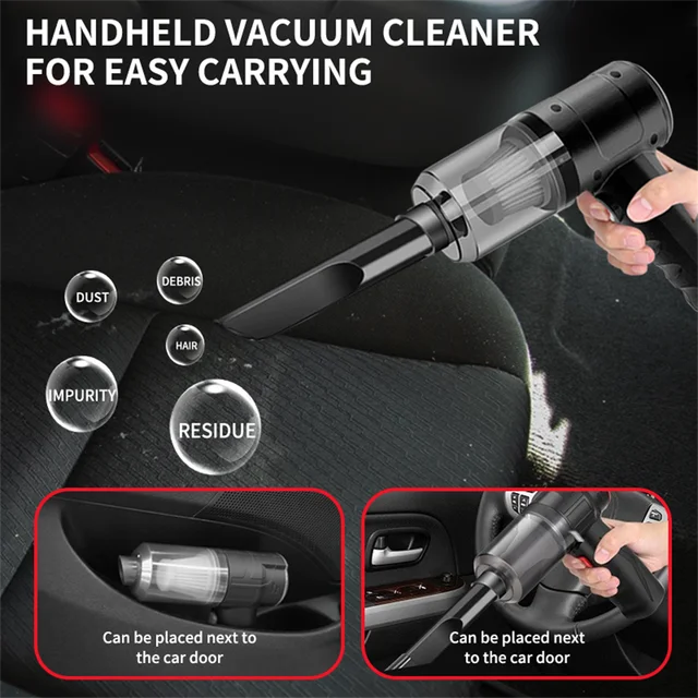 15000PA Compressed Air Dust Collector Handheld vacuum cordless High power, car vacuum cleaner Hairdryer Mini portable 1