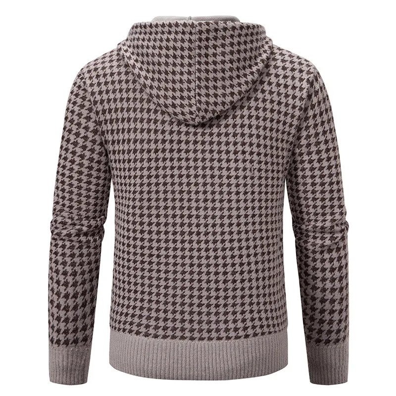 Men's one-piece cardigan sweater, men's autumn and winter fashion trend, casual Korean version, zipper insulation, mink velvet s