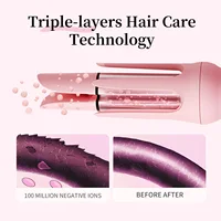 Fer à boucler automatique 32 mm, sans tiraillement de cheveux, anti-brûlure, 3 réglages de température, faible consommation, sûr pour dortoir 5