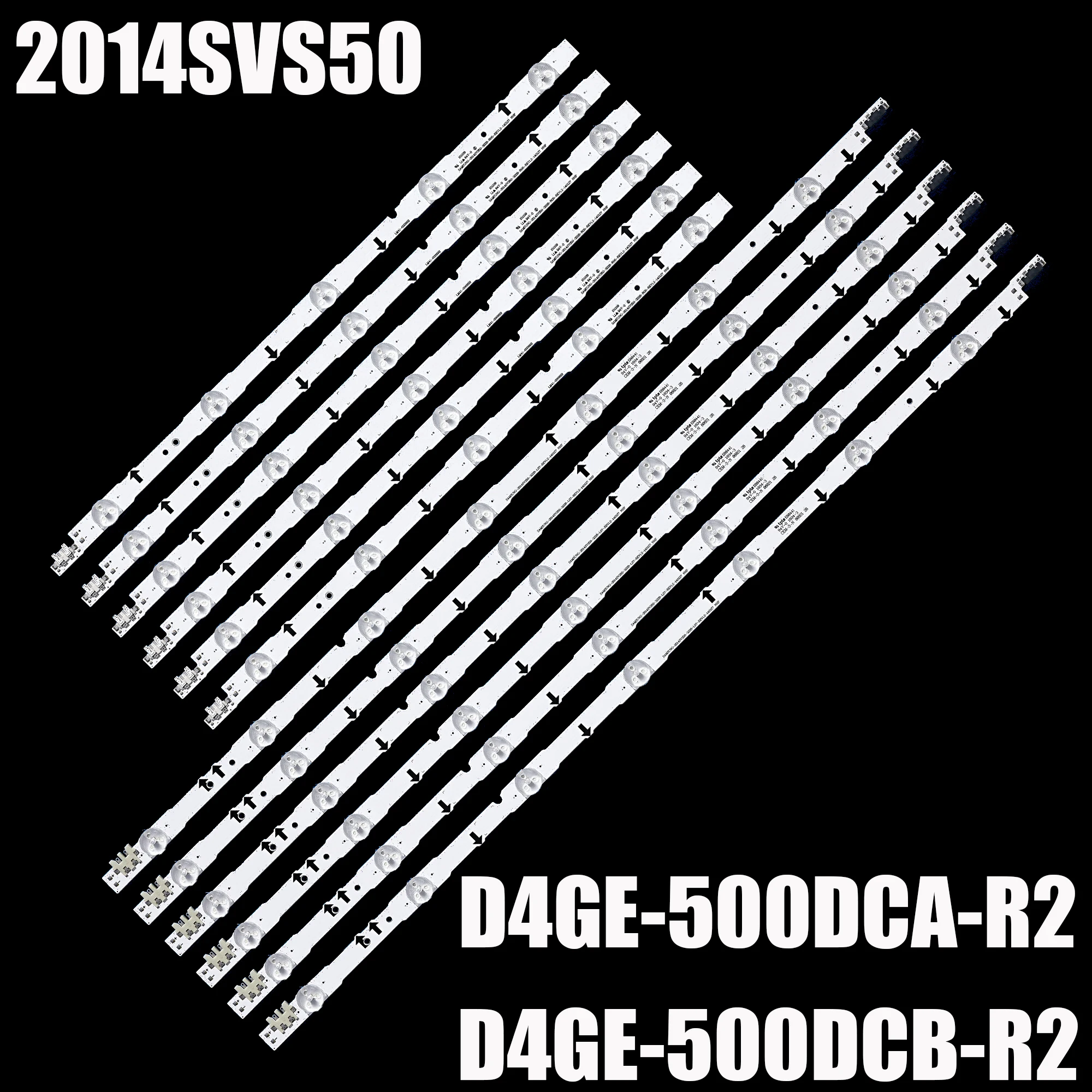 Conjunto Led Backlight para Samsung Un50j5500 Ue50h6200 Ue50h6470 D4ge500dca-r2 D4ge-500dcb-r2 Bn9630428a Bn96-30427 30425 12 Pcs