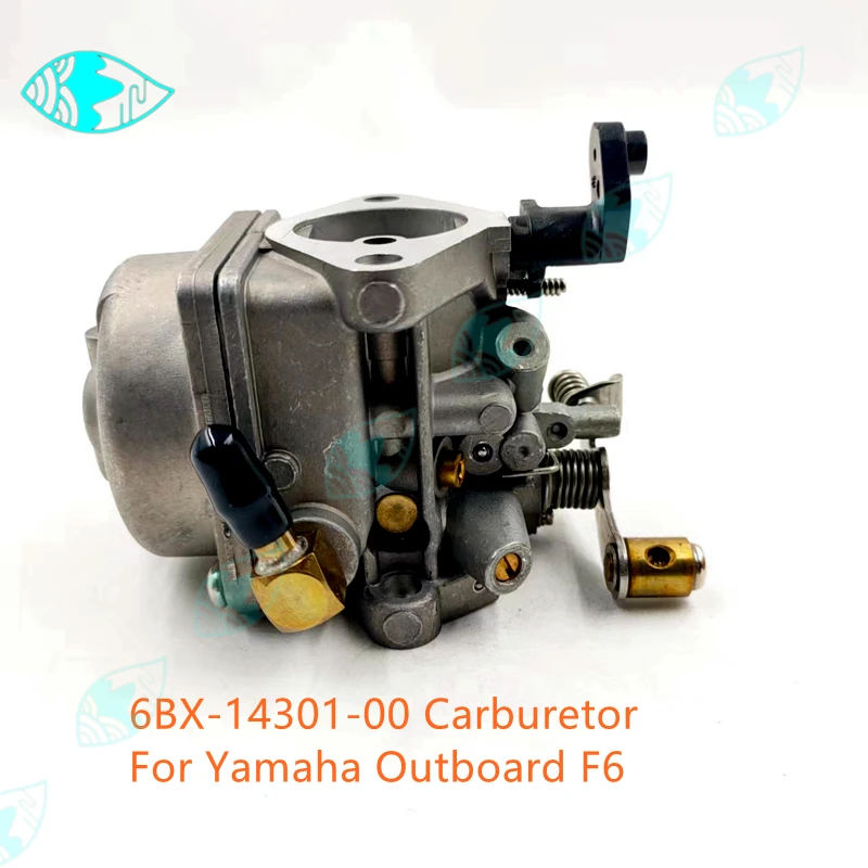 For Yamaha Outboard Motor F6 4-Stroke 6HP 6BX-14301-10 6BX-14301-11  Boat Accessories 6BX-14301-00 Carburetor Assembly 692 w0084 steering tiller handle assembly for yamaha outboard motor 2t parsun 85hp 2t 688 85aet 692 w0084 11 4d