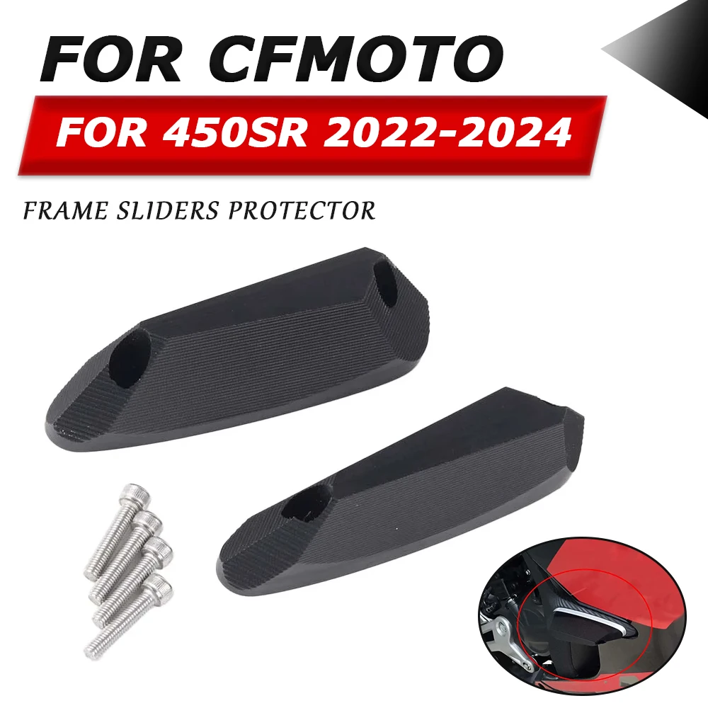 

For CFMOTO 450SR SR450 CF450SR 450 SR 2022 2023 Accessories Engine Frame Slider Falling Protection Pad Fairing Guard Crash Pad