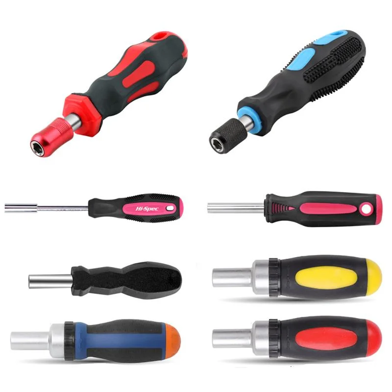 1/4 (6.35mm) Ratchet Screwdriver Bit Holder Handle Multifunctional Magnetic Bit Driver For Slotted Hex Torx Phillips Bit