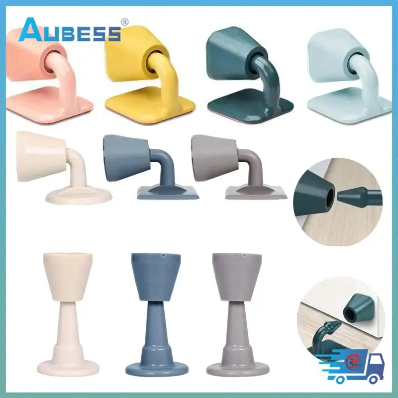 Silicone Door Stopper Mute Non-punch Door Anti-collision Device Self Adheisve Anti-bump Door Holder Mute Buffer Device Hardware