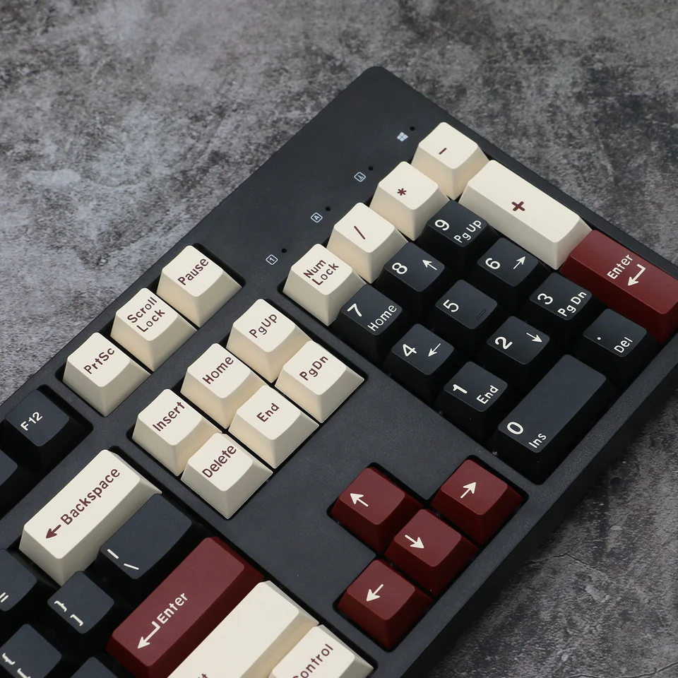 Hyekic Aangepaste 173 toetsen ABS Double-shot Cherry Profiel Keycaps Set met 7U spatiebalk, UK Layout, Cherry MX Switch Compatibel, Mechanische toetsenborden