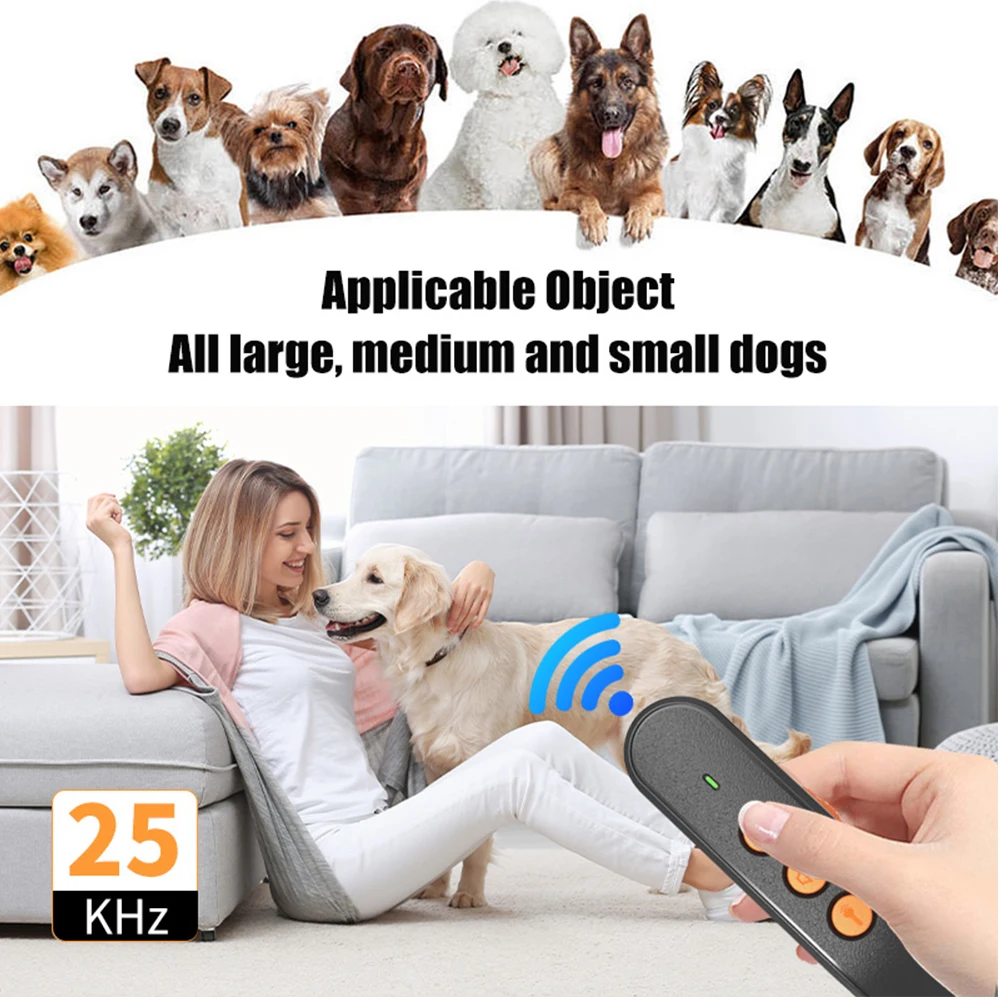 Dog Repeller Portable Device Ultrasonic Anti Bark Bite