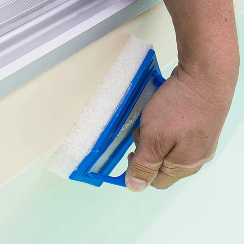 Sponge Brush Pools Cleaner with Handle Handheld Pool Scrub Brush Pool Surface Cleaning Scrubber for Pool Tile Grout Walls