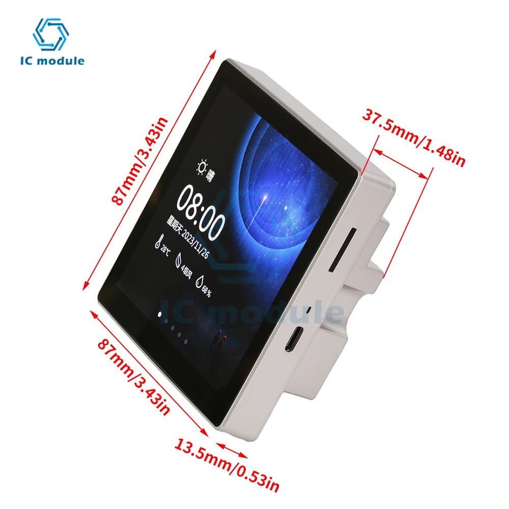 รูปสินค้า บอร์ดพัฒนา ESP32-S3 จอ 4.0 นิ้ว 480x480 Wi-Fi Bluetooth