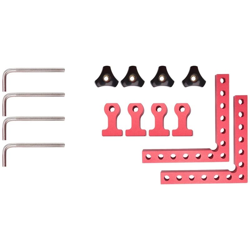 

90 Degree Positioning Squares Right Angle Clamps, Aluminum Alloy L-Type Corner Clamp Woodworking Carpenter Clamping Tool