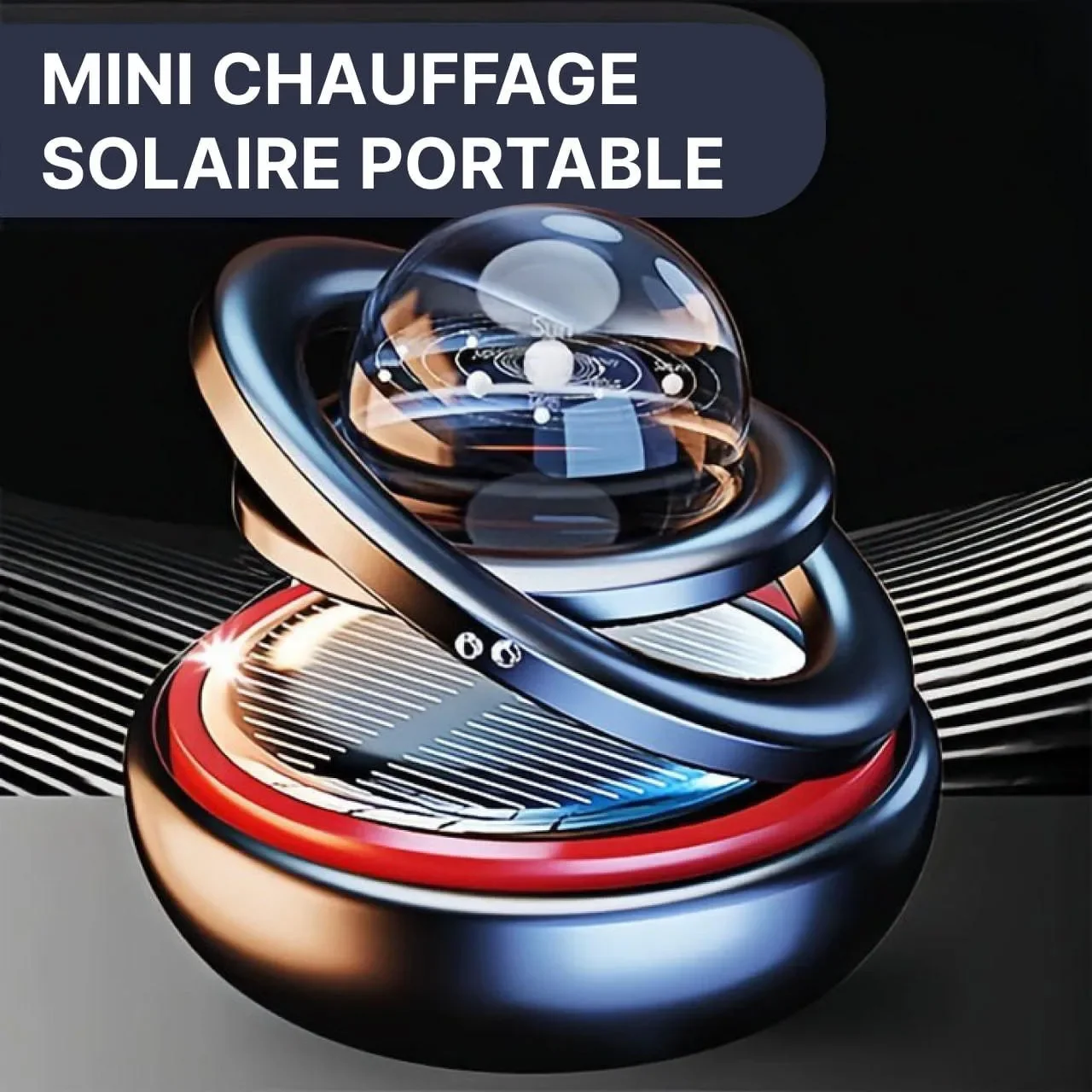 Personalized Solar-Powered Car Air Freshener & Interior Decor Accessory