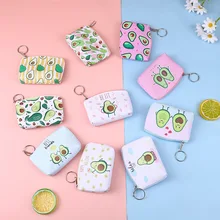 

Cute Avocado Mini Coin Purses Japan Kawaii Money Storage Bag Women Small Wallets Kids 2021 Porte Feuille Femme Monnaie Et Carte