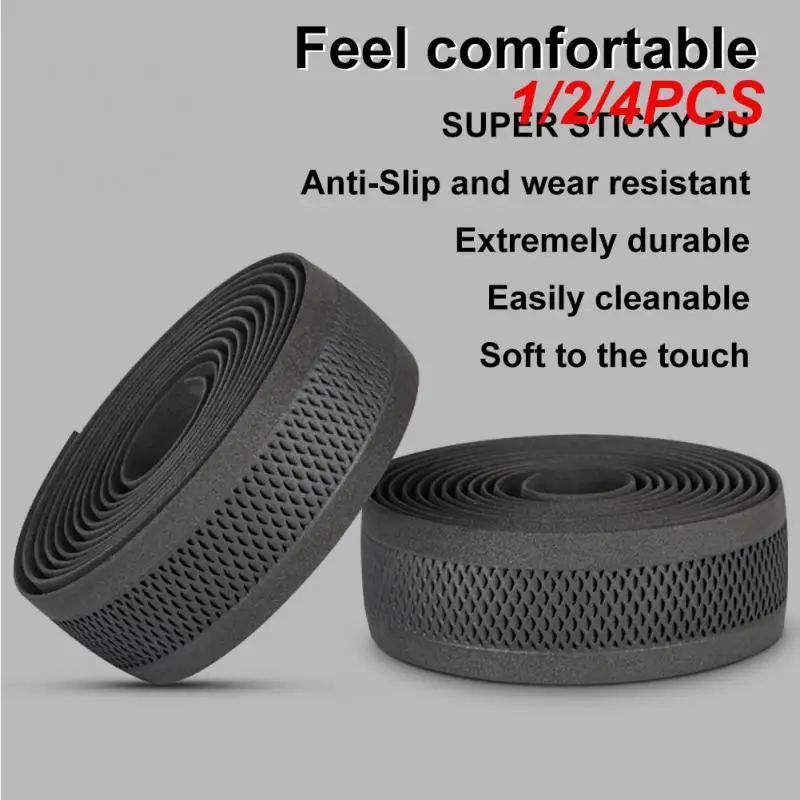 2x Road Bike Handlebar Tape - Non-Slip Cycling Handlebar Wrap Grips - 2050mm Length Each - Universal Fit For Most Bicycles