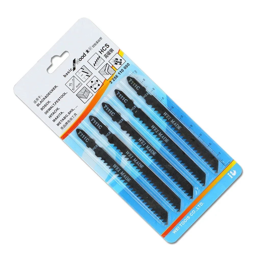 Jig Saw Blades T144D T244D T111C T127D HCS T-Shank Curved Jigsaw Blades For Wood Fast Cutting Tools 74mm
