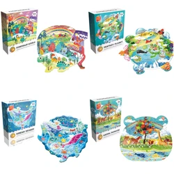 Vibrant Animal Puzzle Collection - Educational Brain Teaser Gift (Puzzle 4 - piece set)