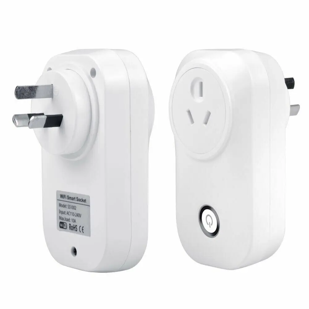 Smart plug White 10A 2200W WiFi compatible with Google Home, Alexa