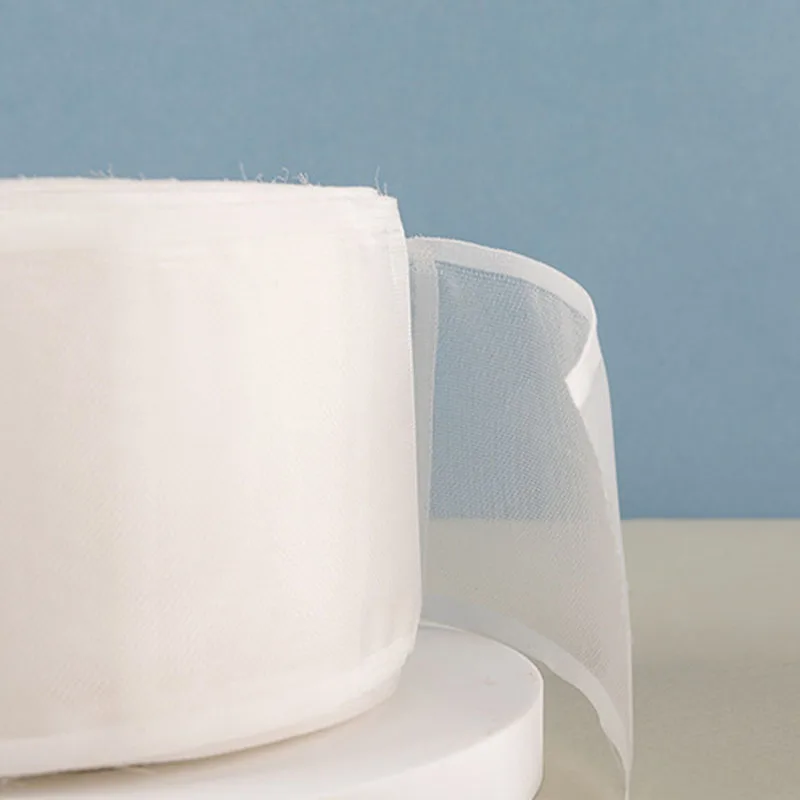 Curtain Rod Heading Tape 10/20M Pinch Pleat Transparent Rod Pocket Curtain Ribbon Diy for Home Hotel Slide Installation curtain accessories